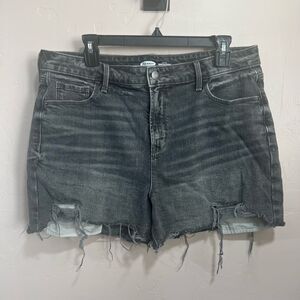 Old Navy Hi Rise Grey Denim Shorts
